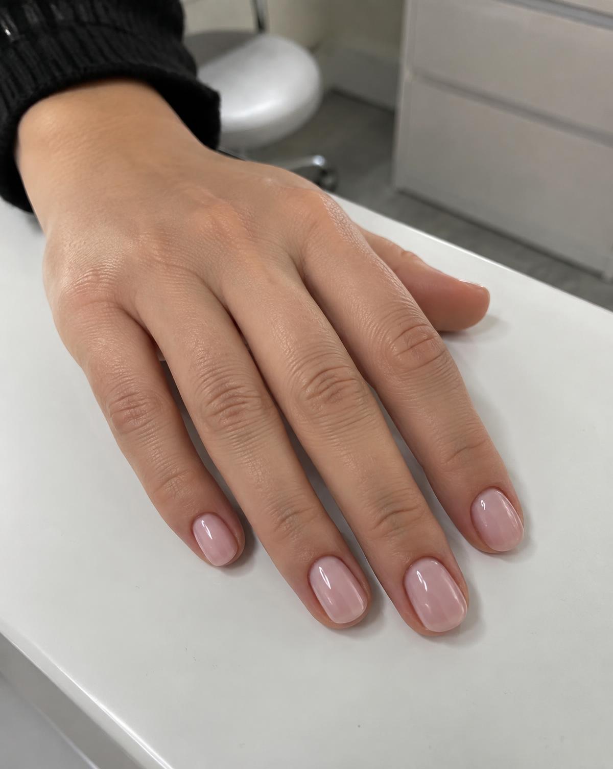 Nude naturel nail art Épuré